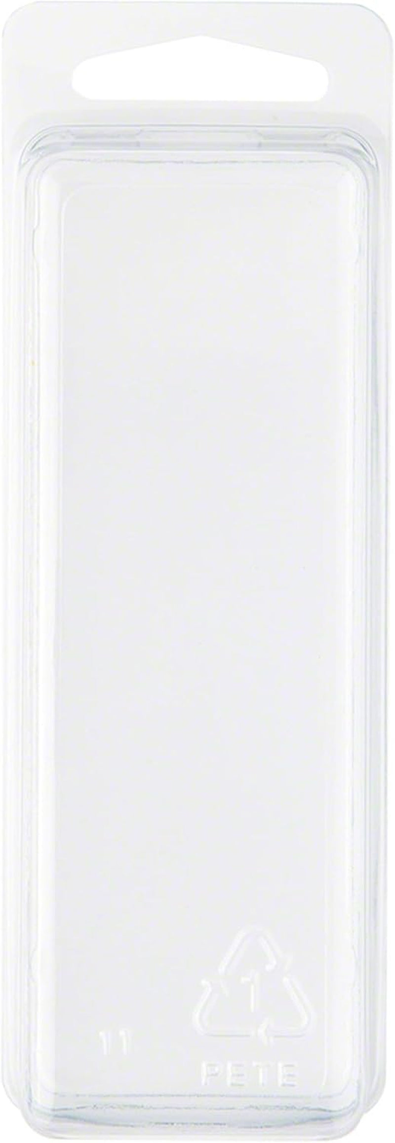 Clear Plastic Clamshell Package/Storage Container, 4.19" H X 1.5" W X 1.25" D, Pack of 50