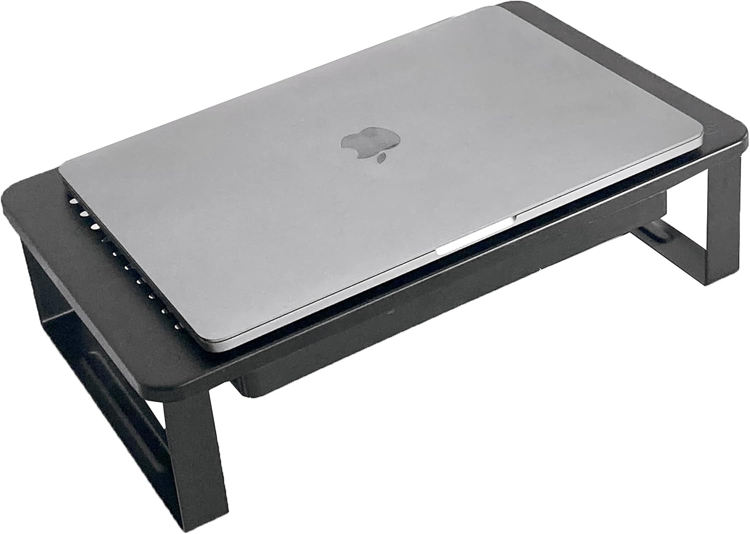 Metal Monitor Stand Monitor Riser and Computer Desk Organizer with Drawer and Pen Holder for Laptop, Computer, Imac,Office, Home, School Supplies , 1 Pack, Black