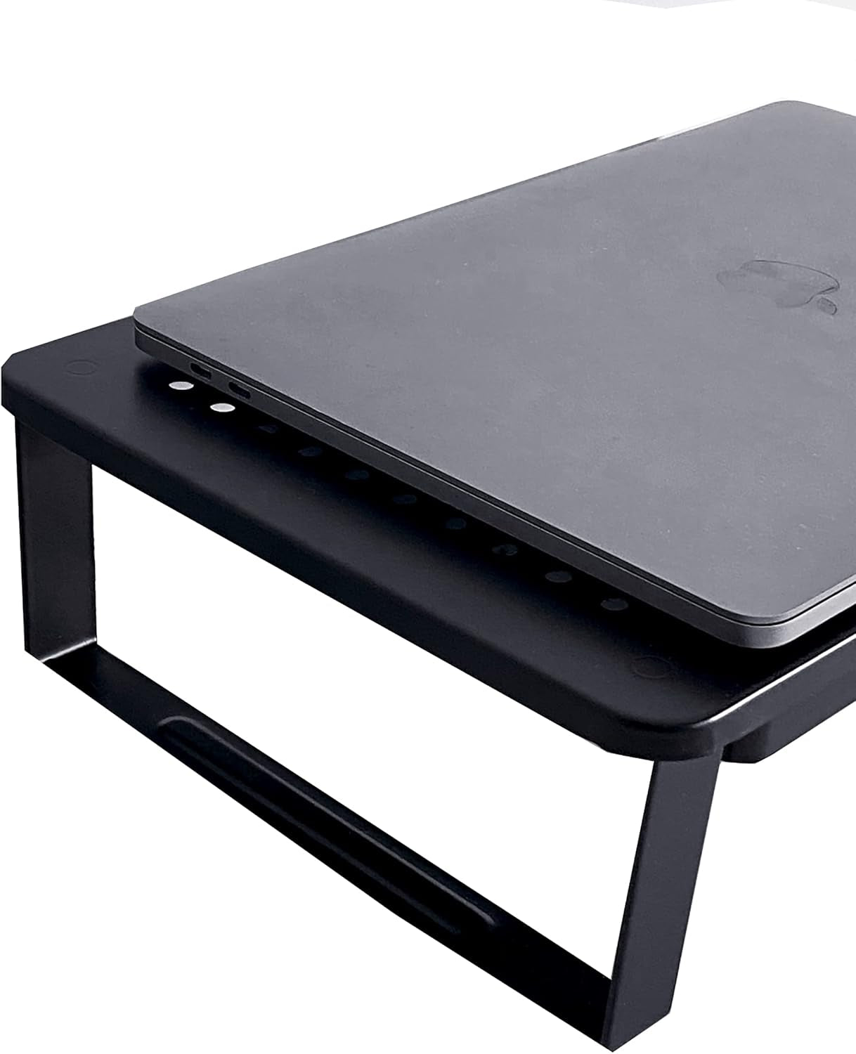 Metal Monitor Stand Monitor Riser and Computer Desk Organizer with Drawer and Pen Holder for Laptop, Computer, Imac,Office, Home, School Supplies , 1 Pack, Black