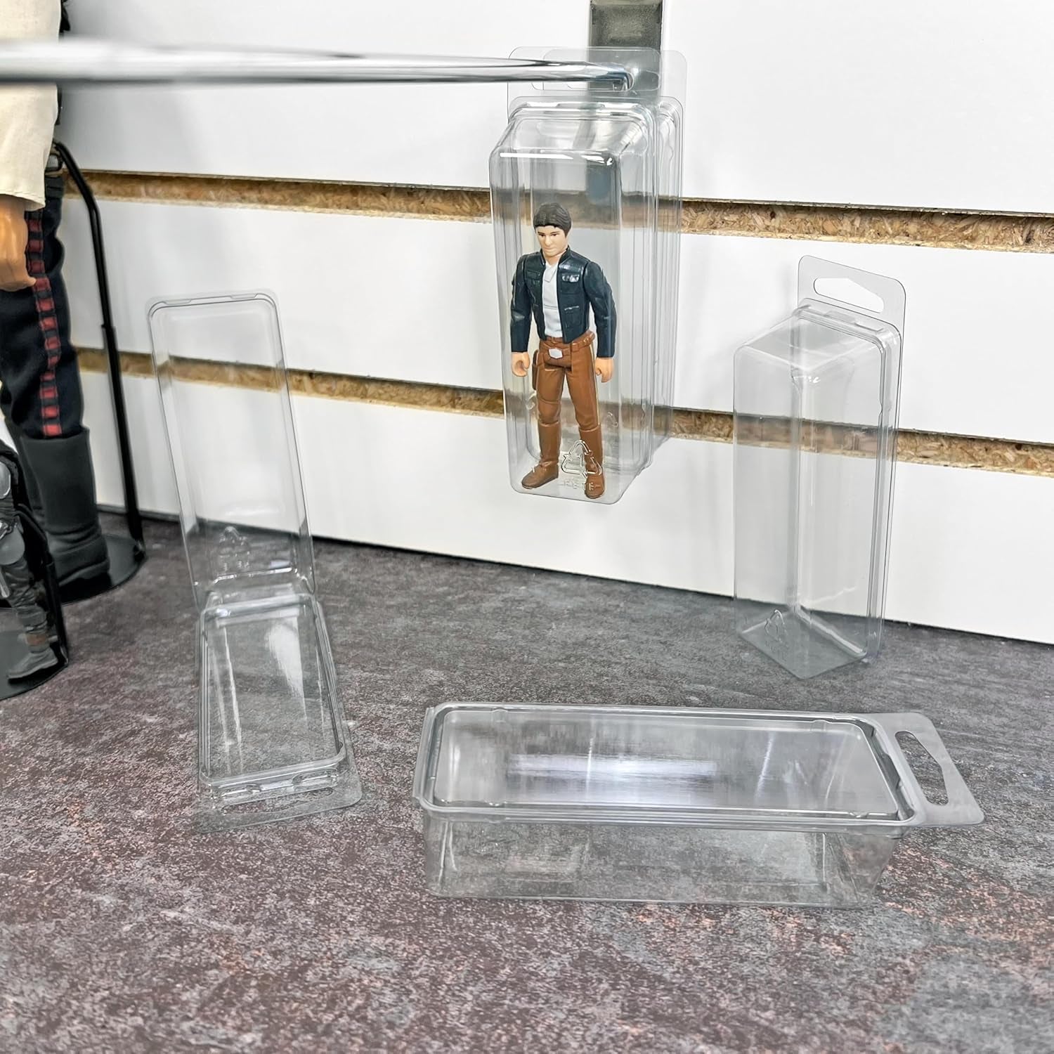 Clear Plastic Clamshell Package/Storage Container, 4.19" H X 1.5" W X 1.25" D, Pack of 50